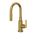 Rohl Lombardia Pull-Down Bar/Food Prep Kitchen Faucet A3430SLMULB-2